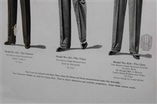 Four (4) Various Vintage Golf Clothing Advertisements - Framed