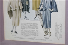 Four (4) Various Vintage Golf Clothing Advertisements - Framed