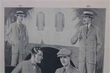 Four (4) Various Vintage Golf Clothing Advertisements - Framed