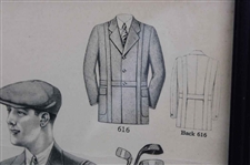 Four (4) Various Vintage Golf Clothing Advertisements - Framed