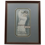 Four (4) Vintage Golf Clothing Various Advertisements & Cutout - Framed