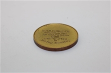 1923 Cheshire Union of Golf Clubs 9 Karat Gold Medal Presented by The President R. H. Prestwich