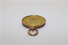 1921 Cheshire Union Of Golf Clubs Team Championship 9 Karat Gold Medal