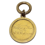 1909 Western New York Golf Championship at Buffalo CC Lowest Qualifying Score 18K Gold Medal Won By R. F. Robinson