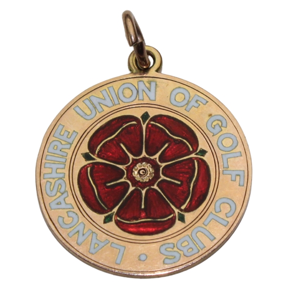 1929 Lancashire Union Of Golf Clubs 9k Gold Medal