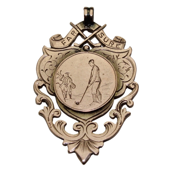 1901 Far & Sure 8K Gold Medal Presented To The Lanark Junr Golf Club by Mr John Keith Won By G. Chislett