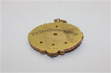 1924 Scottish Professional Goflers Union Championships Gold Medal Won by Peter Robertson