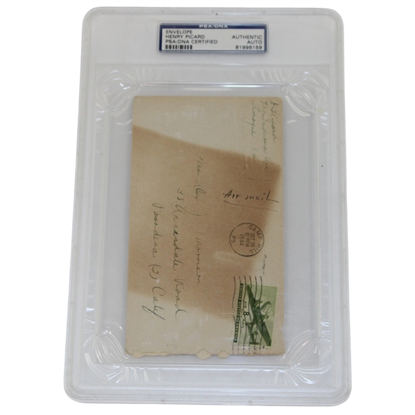 Henry Picard Signed Envelope PSA/DNA Authentic