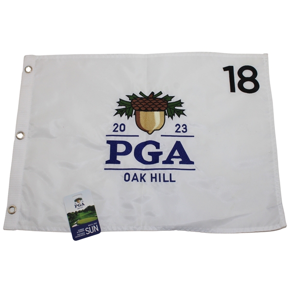 2023 PGA Championship at Oak Hill Embroidered Flag w/2023 PGA Championship at Oak Hill Sunday Badge