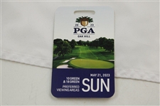 2023 PGA Championship at Oak Hill Embroidered Flag w/2023 PGA Championship at Oak Hill Sunday Badge