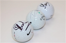 Mize, Willett & Schwartzel Signed Golf Balls JSA ALOA