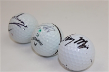Mize, Willett & Schwartzel Signed Golf Balls JSA ALOA