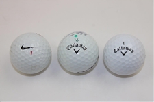 Mize, Willett & Schwartzel Signed Golf Balls JSA ALOA