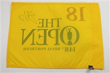 Shane Lowry Signed 2019 The Open at Royal Portrush Screen Flag JSA #EE96986