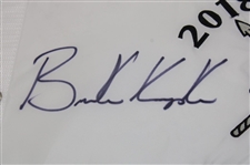 Brooks Koepka Signed 2018 US Open at Shinnecock Hills Embroidered Flag JSA ALOA