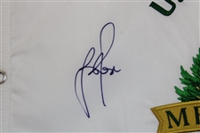 Justin Rose Signed 2013 US Open at Merion Embroidered Flag JSA ALOA