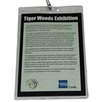 2001 Tiger Woods Exhibition at Bellerive CC Pass in Lanyard - September 10th, 2001
