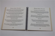 Gary Player, Johnny Miller & Nick Faldo Signed 1998 WGHoF Inaugural Dinner Booklet JSA ALOA