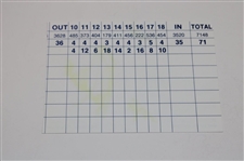 Ten (10) Signed Cuts & Scorecards inc. Sarazen, Nelson, Annika & more JSA ALOA