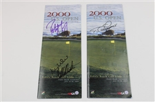 Langer, Floyd, Green, Nelson & others Signed Various Tickets/Guides/Parings JSA ALOA