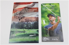 Langer, Floyd, Green, Nelson & others Signed Various Tickets/Guides/Parings JSA ALOA
