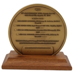 Augusta CC Southeastern Open Bobby Jones 50th Anniversary Ltd Player Gift Bronze Medal in Box