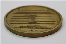 Augusta CC Southeastern Open Bobby Jones 50th Anniversary Ltd Player Gift Bronze Medal in Box