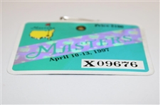 1997 Masters Tournament SERIES Badge #X09676 - Tiger Woods Winner