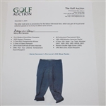 Gene Sarazen's Personal JUN Blue Knickers, Yellow Sweater, Striped Tie, Socks & Brown Shoes Outfit