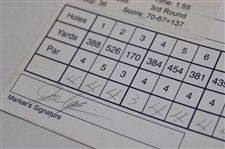 Kite, Sutton, Janzen & Seven (7) Others Signed 1998-99 Players Championship Official Scorecards