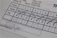 Kite, Sutton, Janzen & Seven (7) Others Signed 1998-99 Players Championship Official Scorecards