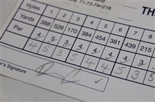Price, Olazabal, Tway & Seven (7) Others Signed 1998 Players Championship Official Scorecards