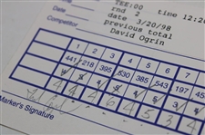 Perry, Pavin, Leonard & Seven (7) Others Signed 1998-99 Bay Hill Invitational Official Scorecards