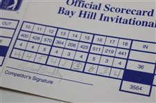 Singh, Love, Kite & Seven (7) Others Signed 1998-99 Bay Hill Invitational Official Scorecards