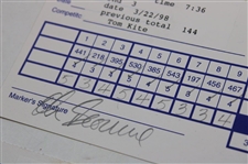 Singh, Love, Kite & Seven (7) Others Signed 1998-99 Bay Hill Invitational Official Scorecards