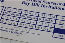 Singh, Love, Kite & Seven (7) Others Signed 1998-99 Bay Hill Invitational Official Scorecards