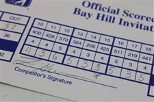 Singh, Love, Kite & Seven (7) Others Signed 1998-99 Bay Hill Invitational Official Scorecards