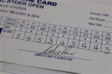 Singh, Sluman, Price & Seven (7) Others Signed 1998-99 Doral Ryder Open Official Scorecards