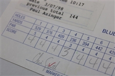 Langer, Duval, Azinger & Seven (7) Others Signed 1998-99 Doral-Ryder Open Official Scorecards