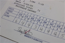 Langer, Duval, Azinger & Seven (7) Others Signed 1998-99 Doral-Ryder Open Official Scorecards