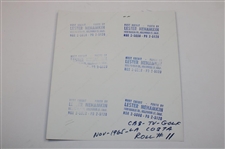 1965 La Costa Country Club Program w/Lester Nehamkin Photo Sheets/Negatives