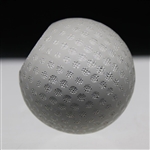 Tiffany & Co Luxury Leaded Crystal Art Glass Golf Ball Paperweight