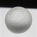 Tiffany & Co Luxury Leaded Crystal Art Glass Golf Ball Paperweight