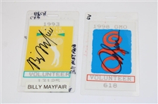 Fifteen (15) Various Greater Milwaukee Open Winners Signed Tickets/Badges/Credentials JSA ALOA