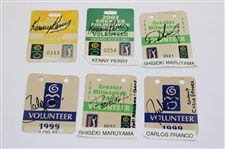 Fifteen (15) Various Greater Milwaukee Open Winners Signed Tickets/Badges/Credentials JSA ALOA