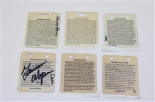 Fifteen (15) Various Greater Milwaukee Open Winners Signed Tickets/Badges/Credentials JSA ALOA