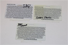 Fifteen (15) Various Greater Milwaukee Open Winners Signed Tickets/Badges/Credentials JSA ALOA