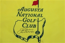 Jack Nicklaus Signed Augusta National GC Member Only Embroidered Flag w/Years Won - New Version JSA ALOA