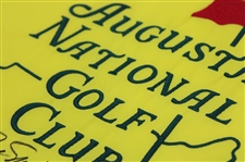 Jack Nicklaus Signed Augusta National GC Member Only Embroidered Flag w/Years Won - New Version JSA ALOA