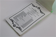 1996 GMO Yardage Book from Tiger Woods' Pro Debut Signed by Payne, Zinger & Stricker JSA ALOA